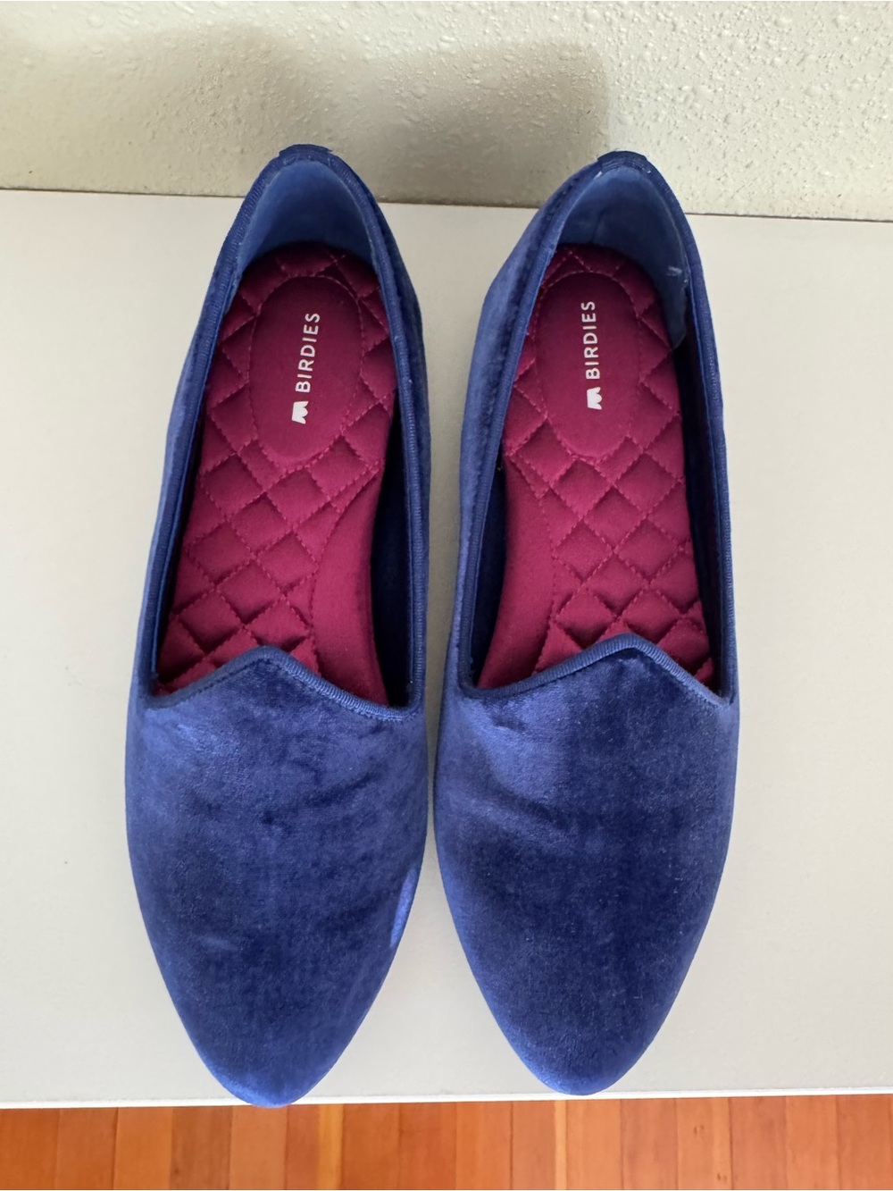 Birdies Velvet Flats